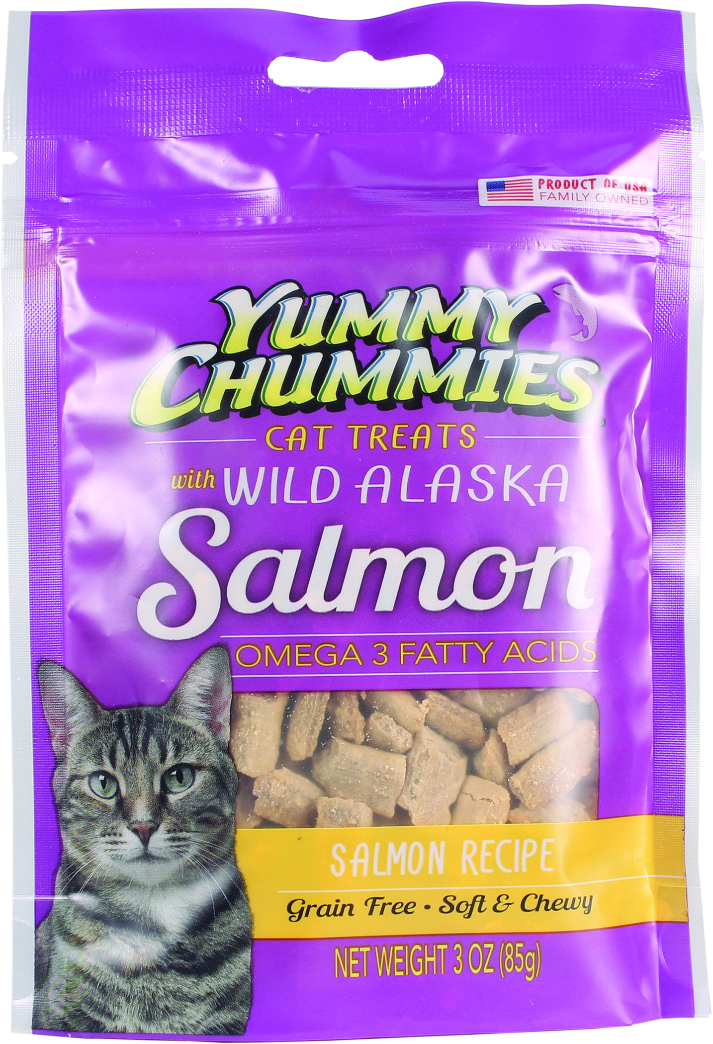 YUMMY CHUMMIES GRAIN FREE WILD ALASKA CAT TREATS