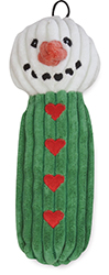 LONG FROSTY THE SNOWMAN DOG TOY WITH SQUEAKER