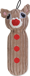 LONG RUDY THE REINDEER DOG TOY WITH SQUEAKER
