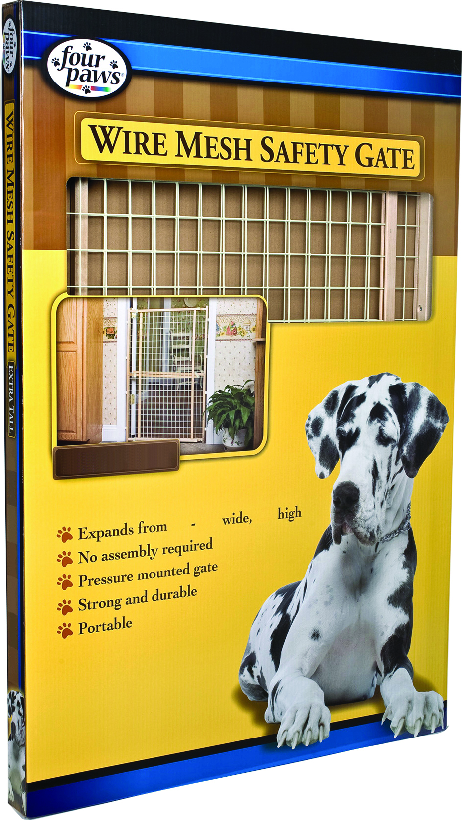 Safety Coated Dog Gate - 29.5-50" Wide x 44" High