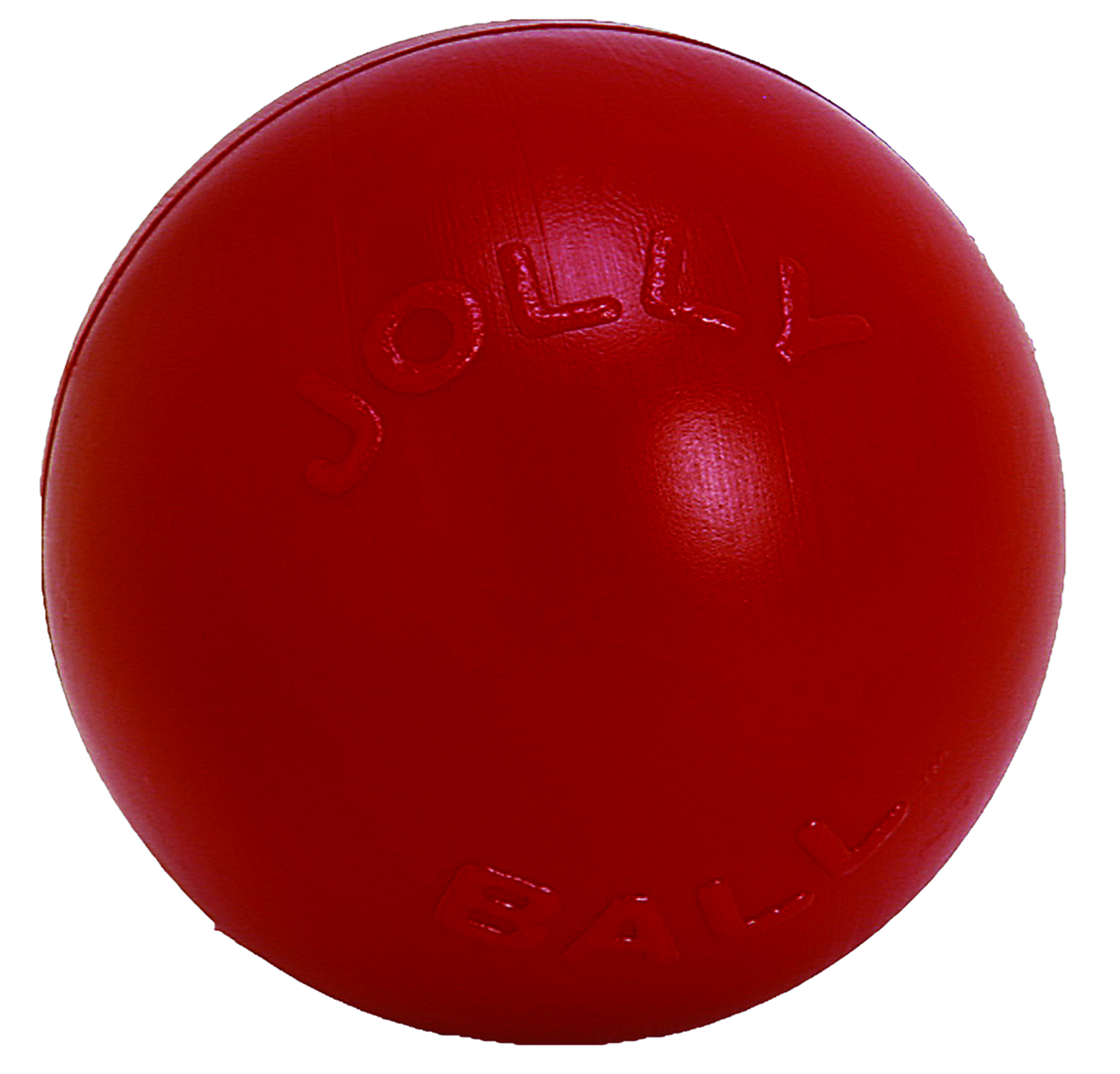 Red Push-N-Play ball, 10 in dog toy
