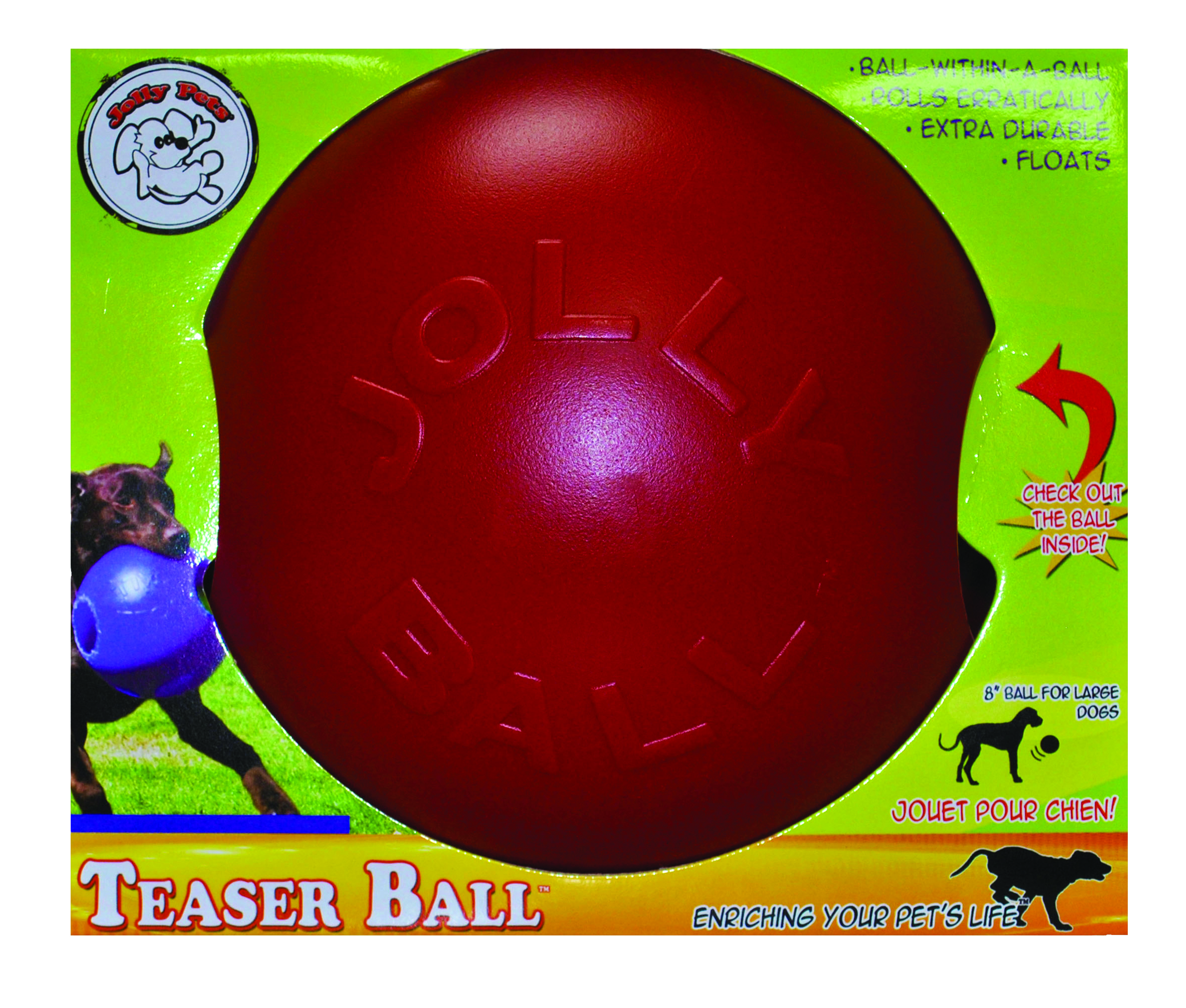 Red teaser ball - 6 in