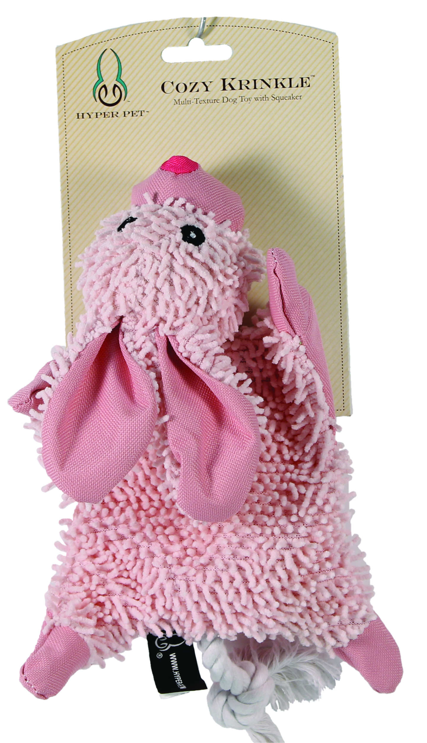 COZY KRINKLE BUNNY WITH SQUEAKER