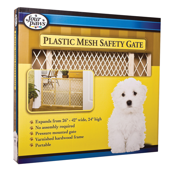 Safety Coated Dog Gate - 26-42" Wide x 24" High