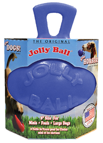 Blue Tug-N-Toss ball - 8 in dog toy