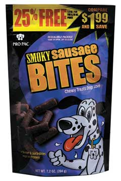 7.2 Oz Smoky Sausage Bites Dog Food