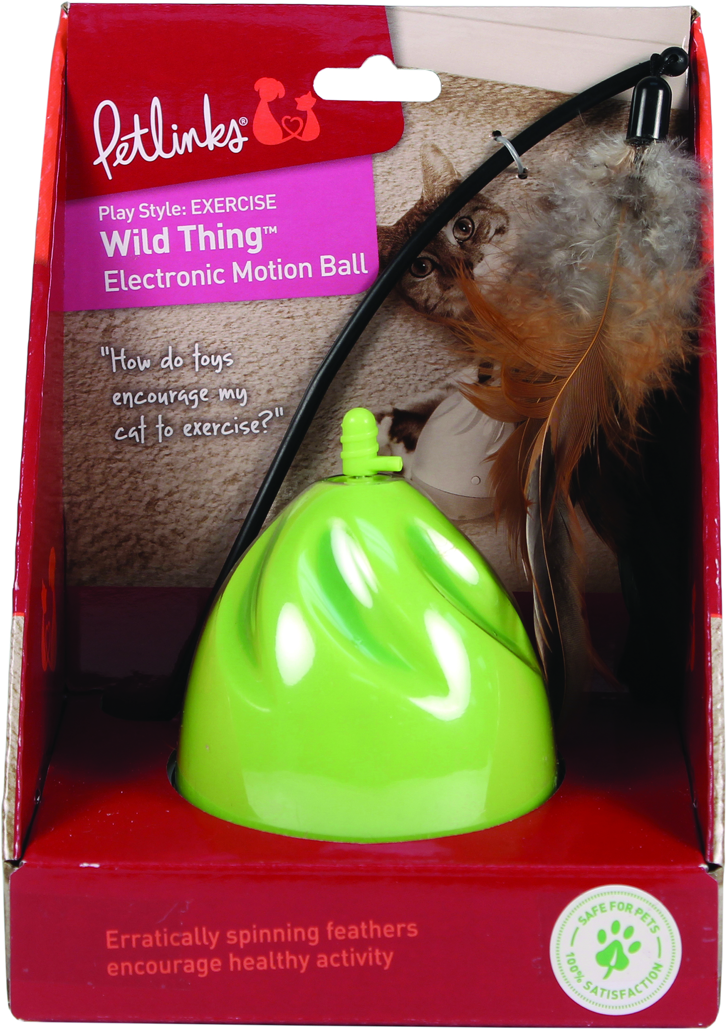PETLINKS WILD THING ELECTRONIC MOTION CAT TOY
