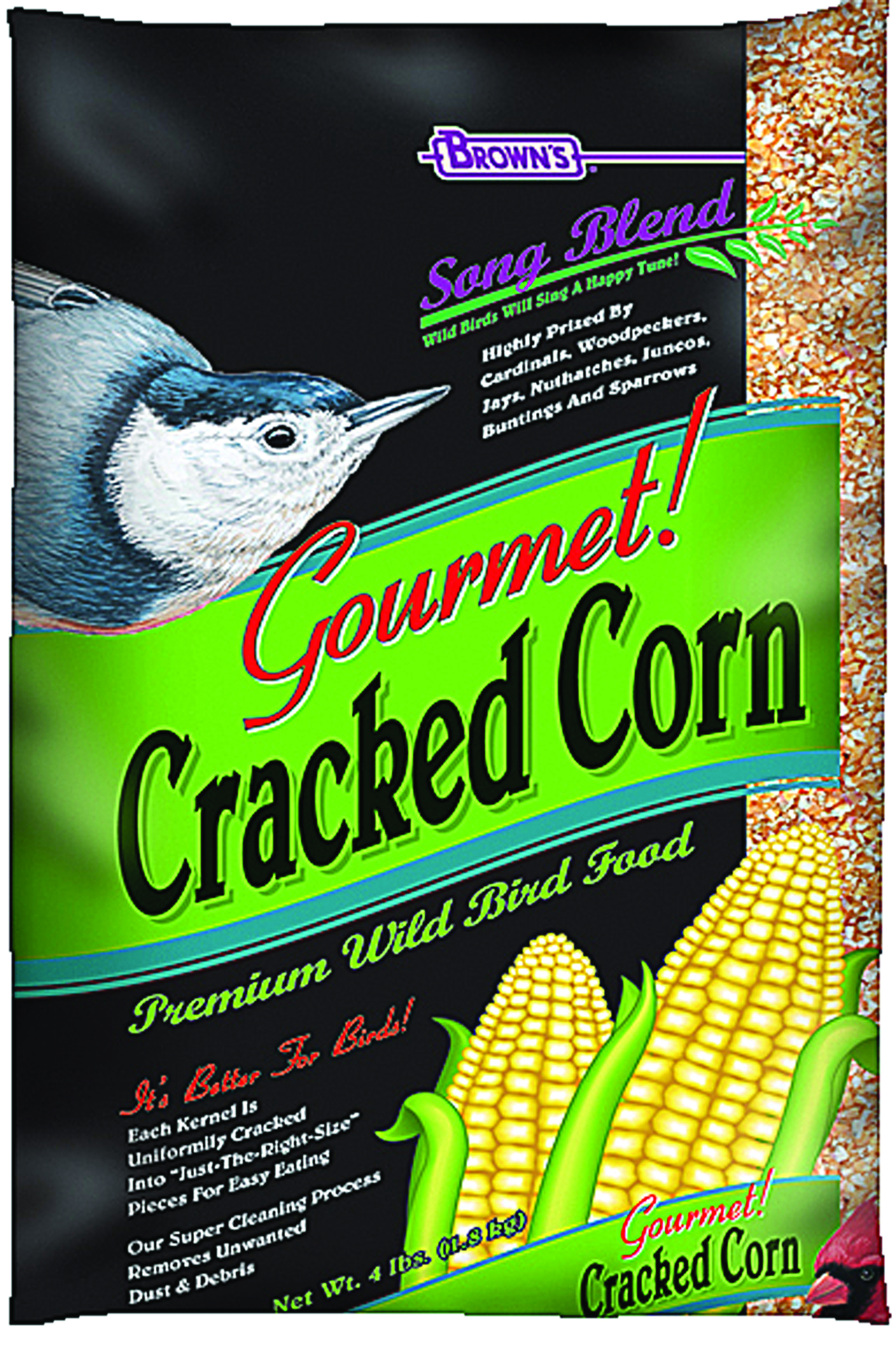 SongBland Cracked Corn - 4 lbs.