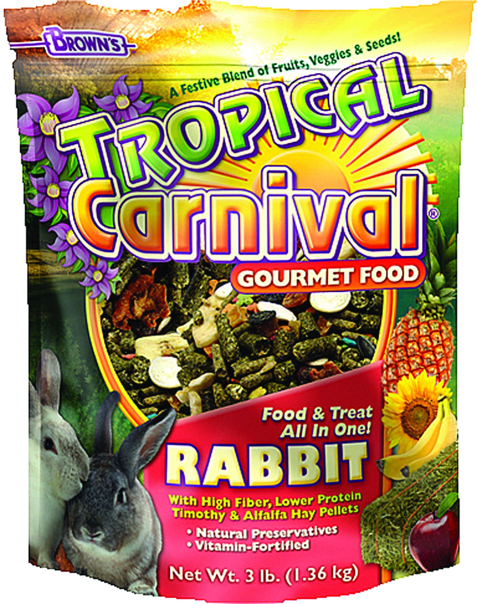 Tropical Carnival Rabbit Food - 3 Lb