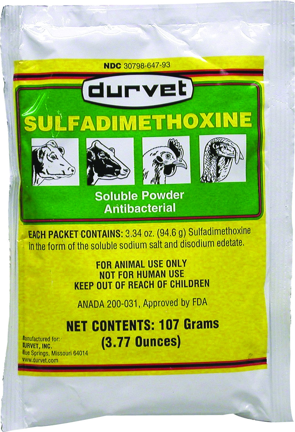 Sulfadimethoxine Powder 107 gm