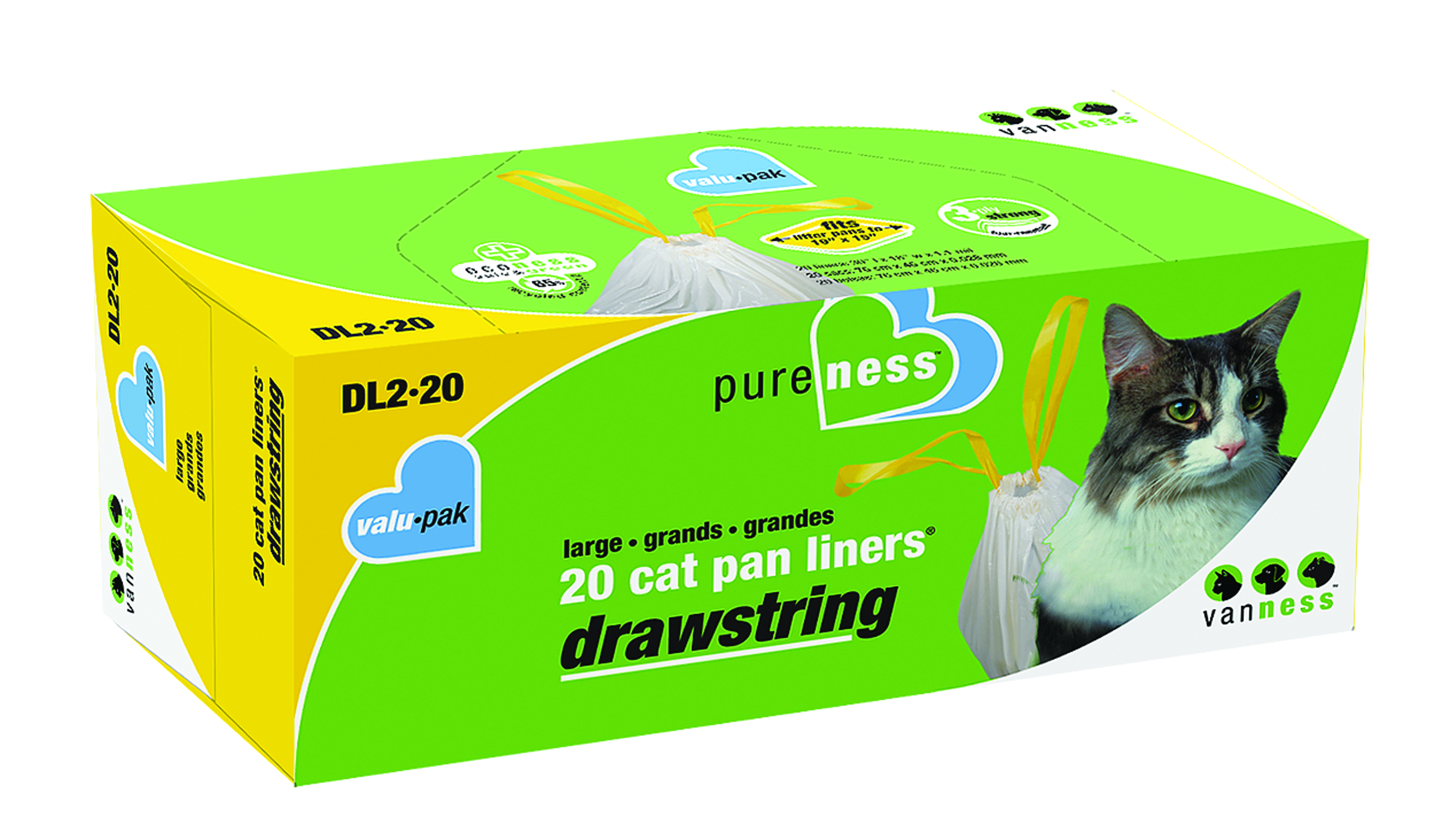 Large Drawstring Cat Pan Liners