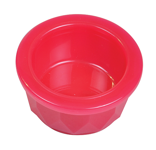 4 Oz Plastic Crock Style Dog Bowl - Translucent