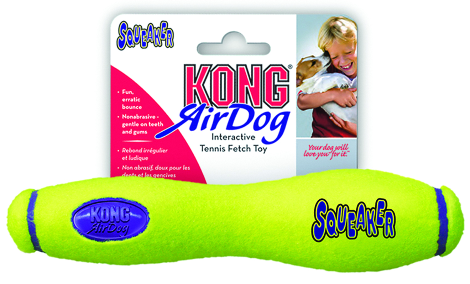Large Air Kong Squeaker Stick Dog Toy