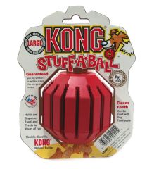 Kong's red stuff- a-ball dog toy