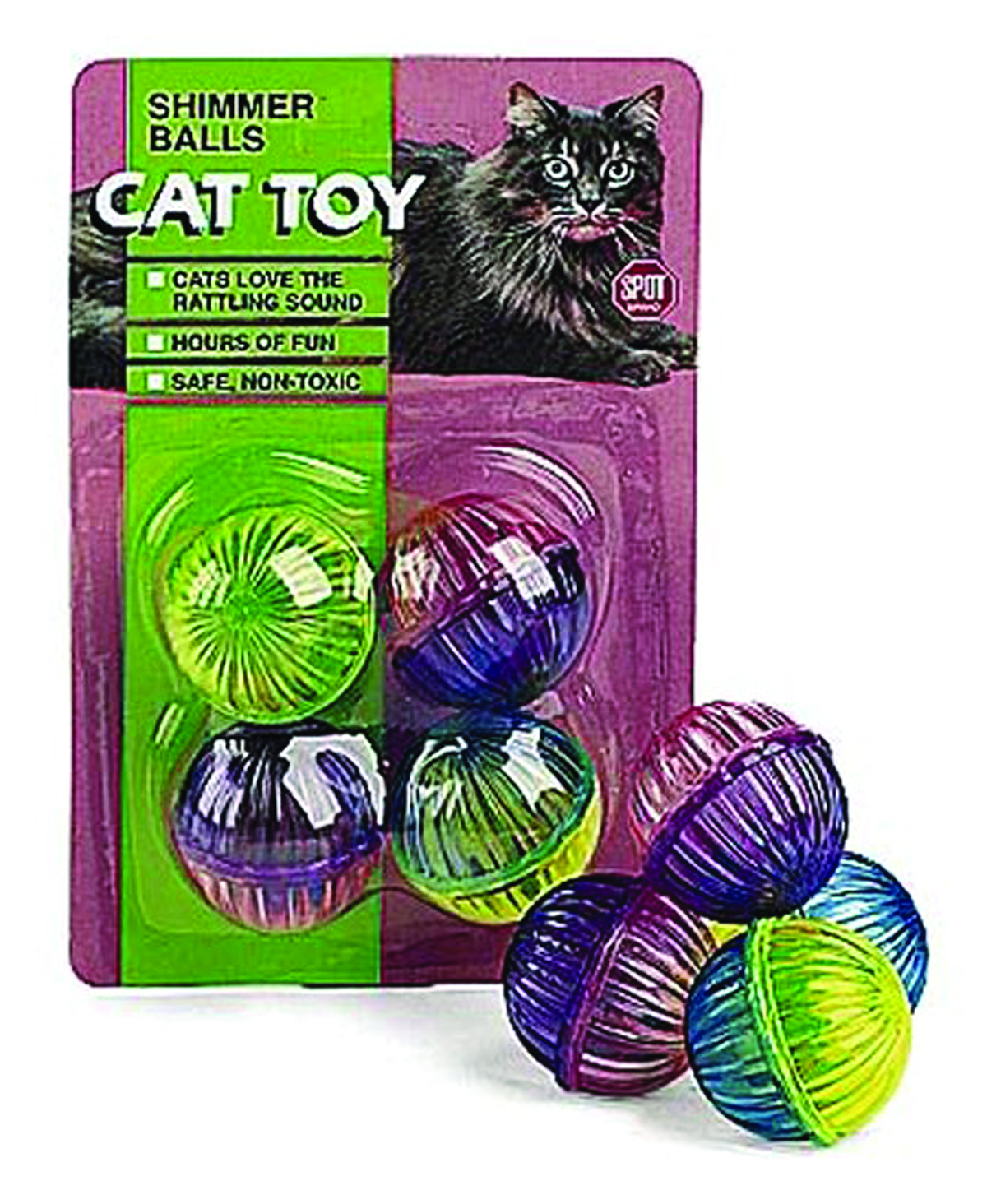 Shimmer Balls Cat Toy 4 Pack