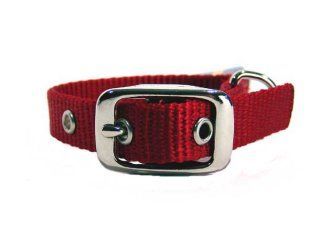 5/8" Nylon Dog Collar - Red -12