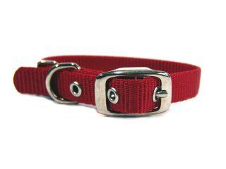 5/8" Nylon Dog Collar - Red -14