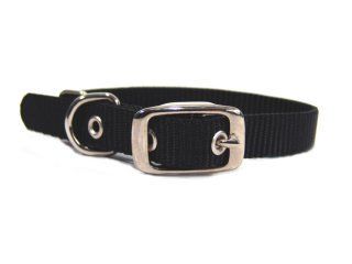 5/8" Nylon Dog Collar - Black -14