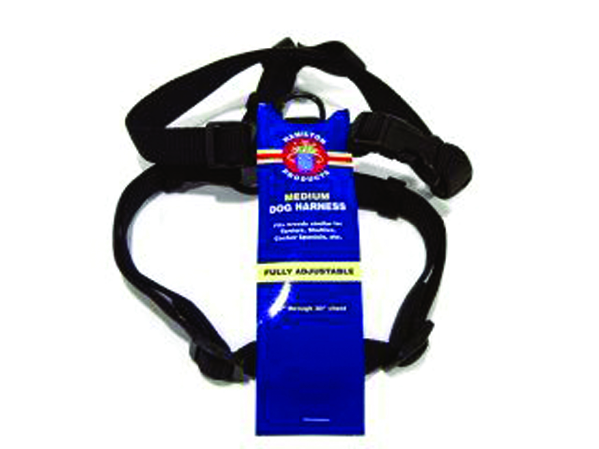 Adjustable Dog Harness - Black - Medium