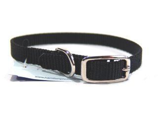 3/8" Nylon Dog Collar - Black 12