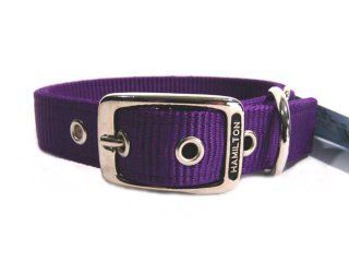 Deluxe Double Thick Nylon Collar - Hot Purple - 1" X 18"