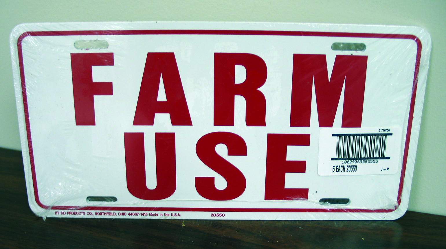FARM USE ID TAG    WHITE      5