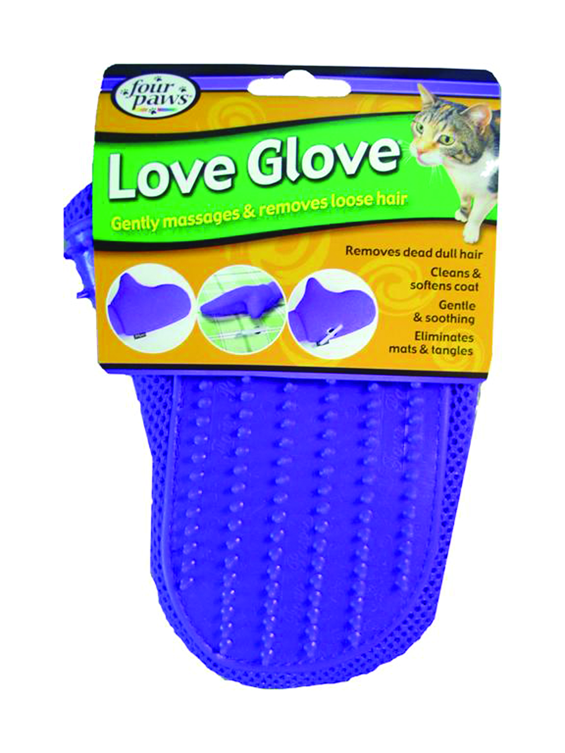 LOVE GLOVE GROOMING MITT FOR CATS