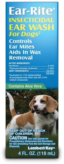 Ear Rite Insecticidal Ear Wash For Dogs - 4oz.