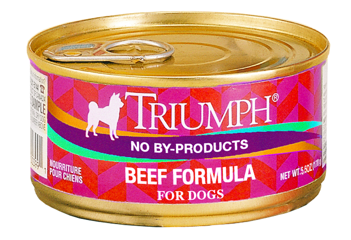 5.5 Oz Triumph Canned Dog Food - Beef