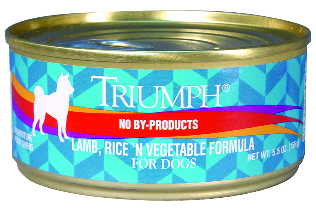 5.5 Oz Triumph Canned Dog Food - Lamb/Rice/Vegetable
