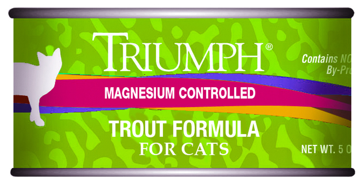 Triumph Low Magnesium Cat Food-Trout     5.5oz