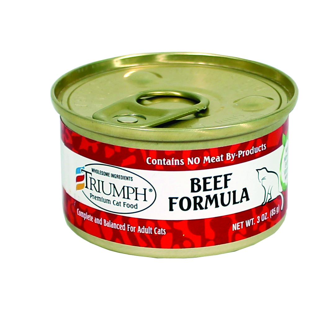 Triumph Beef Can Cat Food - Low Magnesium 3oz
