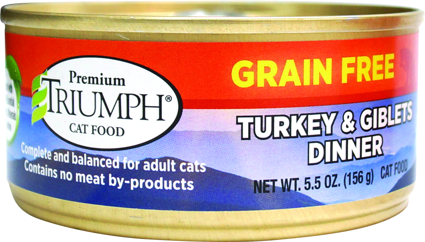 TRIUMPH GRAIN FREE TURKEY & GIBLETS CAN CAT FOOD