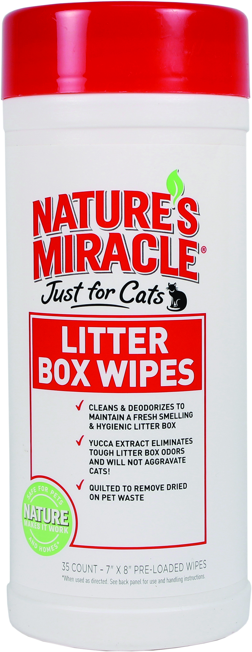 NATURES MIRACLE JUST FOR CATS LITTER BOX WIPES