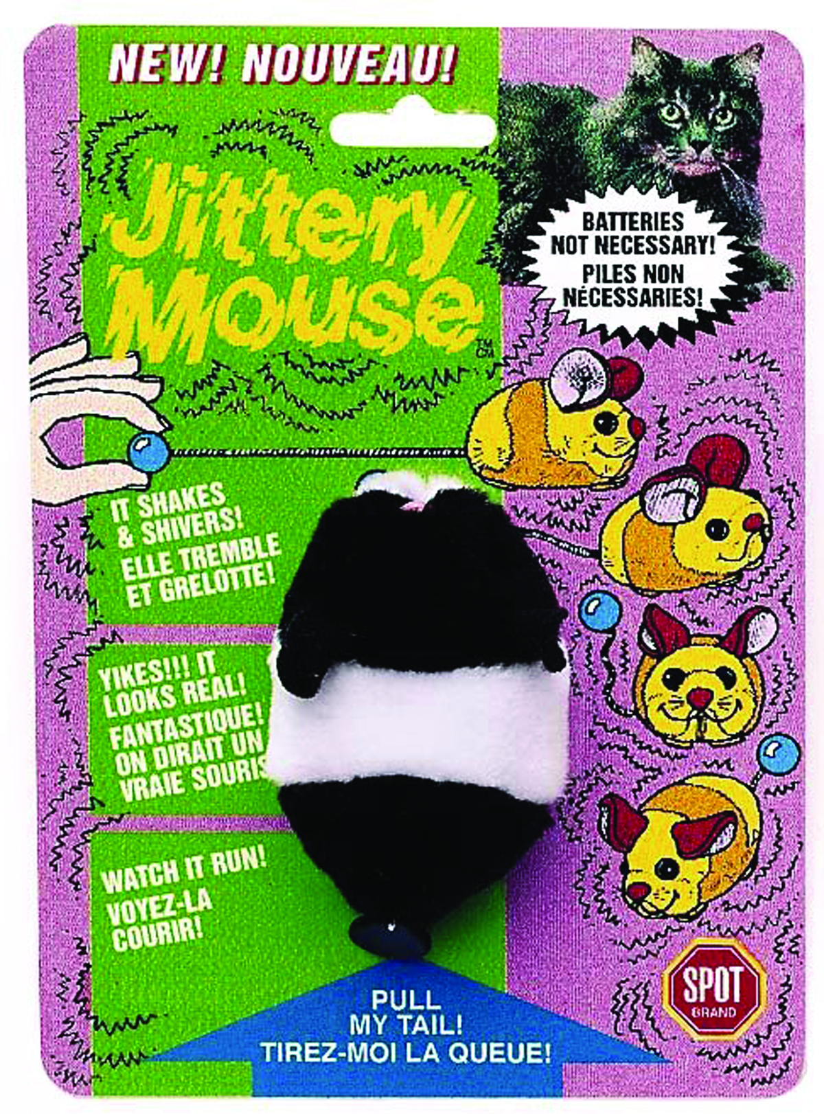 Plush Jittery Mouse Cat Toy