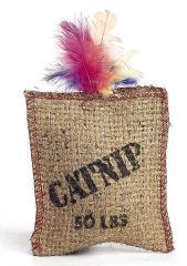 Jute & Feather Sack With Catnip