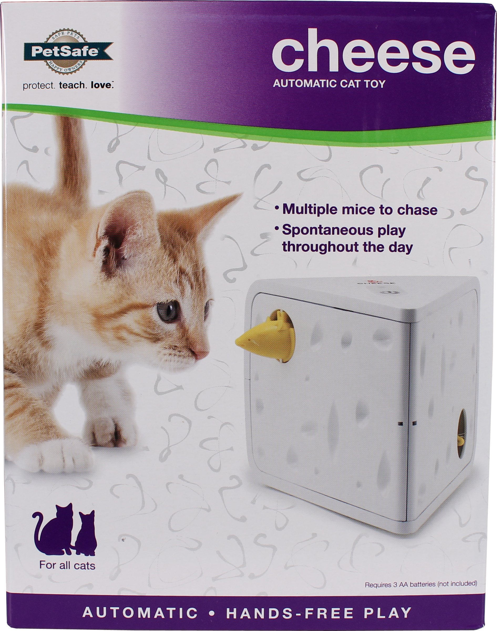 CHEESE AUTOMATIC CAT TOY