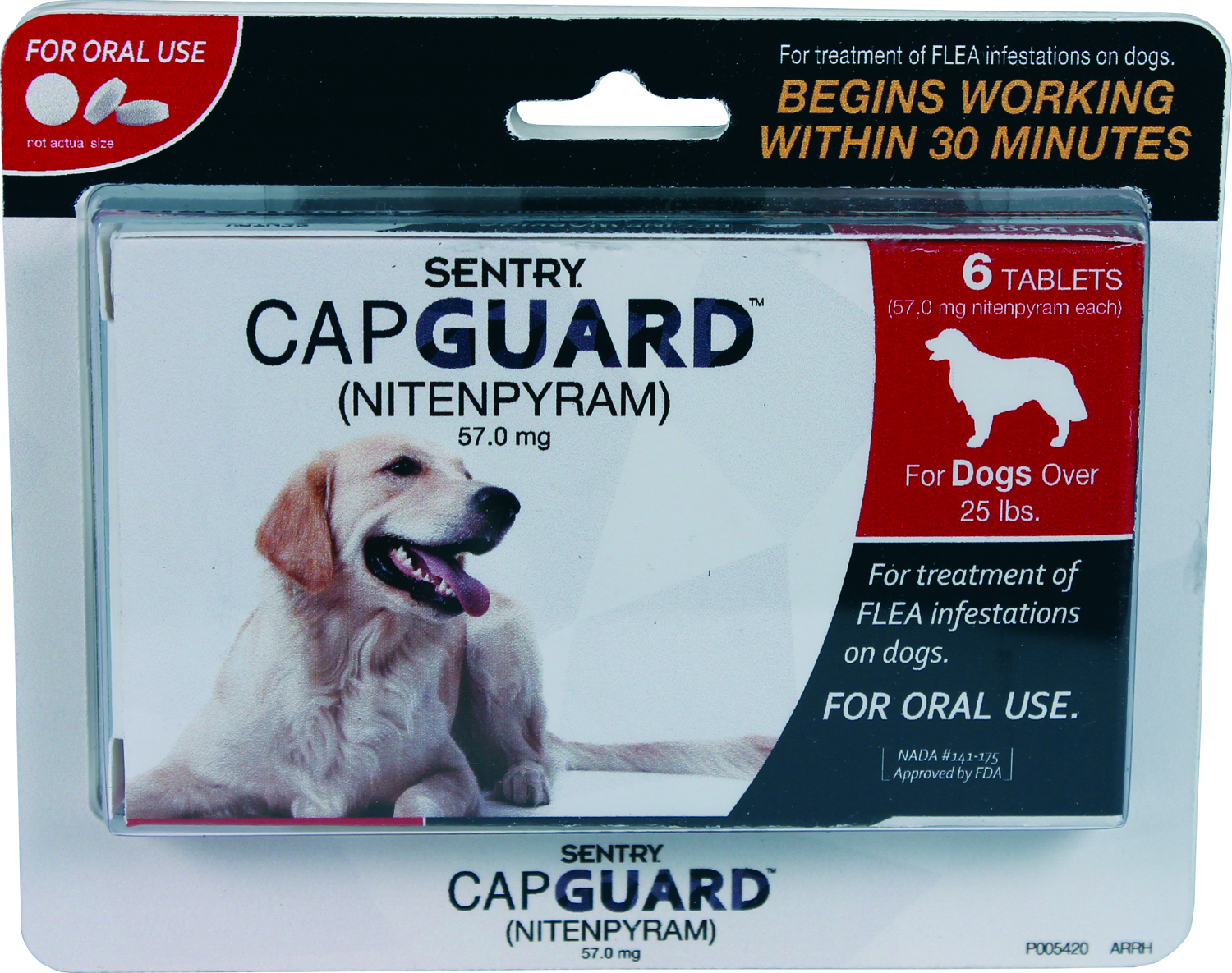 SENTRY CAPGUARD FLEA TABLETS FOR DOGS