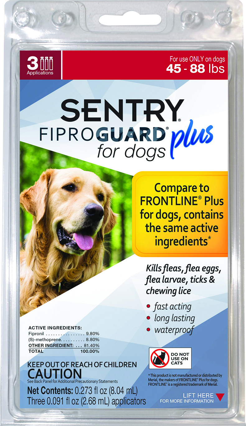 SENTRY FIPROGUARD PLUS DOG FLEA & TICK SPOT-ON