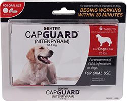 SENTRY CAPGUARD FLEA TABLETS FOR DOGS