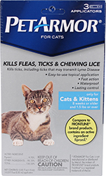 PET ARMOR FLEA AND TICK TOPICAL FOR CATS