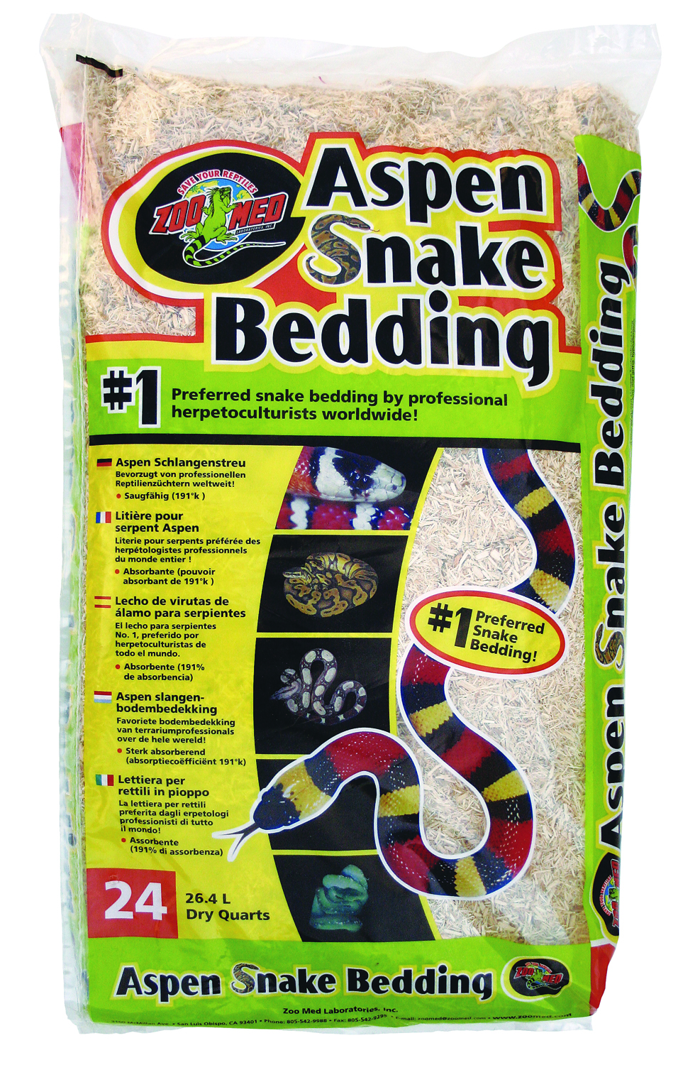 Aspen Snake Bedding  -  24 Qt.