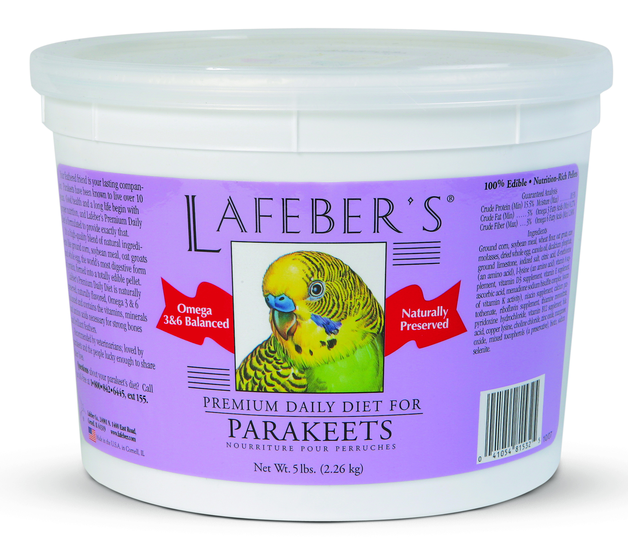 LaFeber's Parakeet Pellets, 5 lb