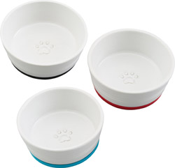 COLORFUL RINGS NON SKID DISH FOR CATS AND DOGS