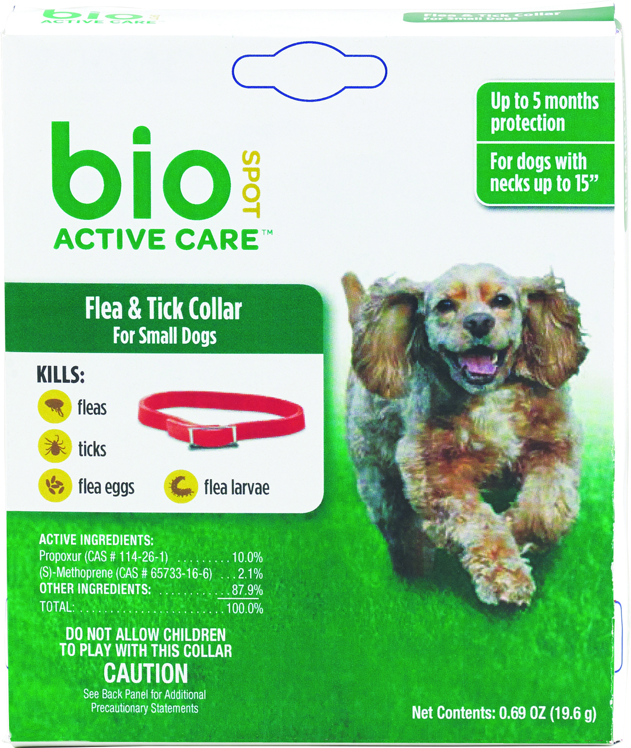 BIO SPOT ACTIVE CARE FLEA & TICK COLLAR FOR DOGS