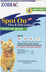 ZODIAC SPOT ON PLUS FOR CATS