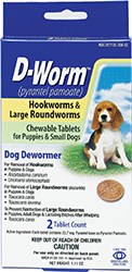 D-Worm Womer Chews - Puppy & Small Dog - 2 Tablets