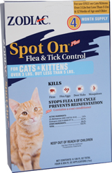 ZODIAC SPOT ON PLUS FOR CATS