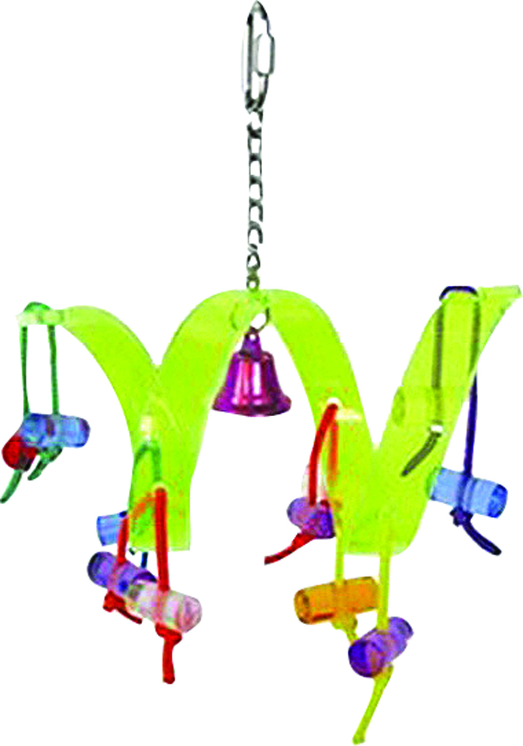 HAPPY BEAKS ACRYLIC ROLLER COASTER BIRD TOY