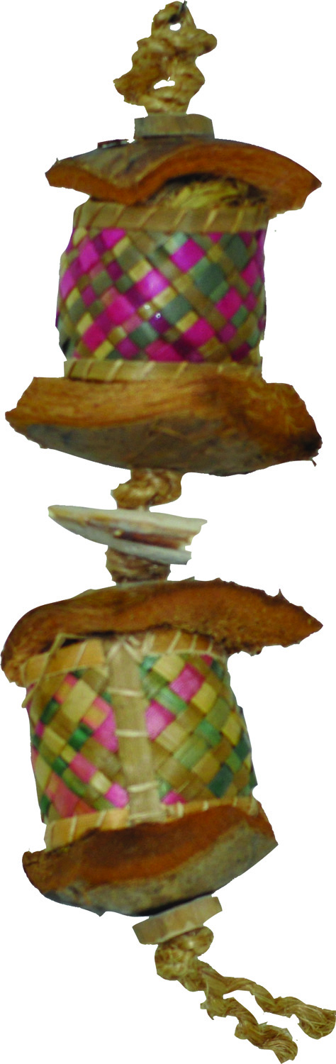 JAVA WOOD SURPRISE DRUM BIRD TOY